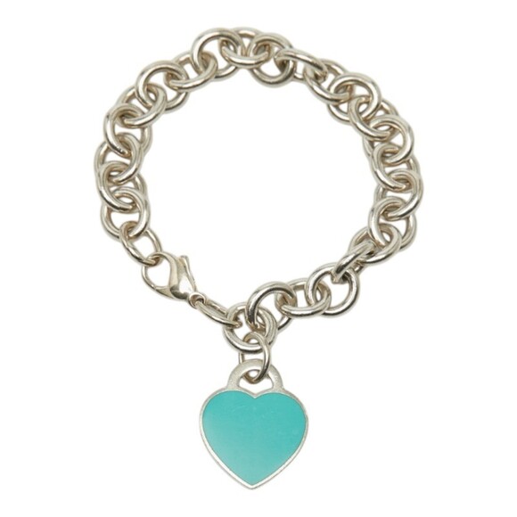 Tiffany & Co. Jewelry - TIFFANY Authentic Silver Heart Charm Bracelet